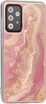 UNIQ Classic Case Samsung Galaxy A52 TPU Backcover hoesje - Marble Pink