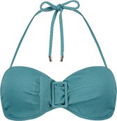Beachlife Brittany Blue bandeau bikinitop met voorgevormde cups en beugel - dames - Maat 85C