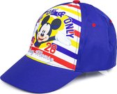 Disney Mickey Mouse Pet / Cap - Blauw - Maat 54 cm (±4-8 jaar)
