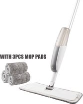 Spray Mop - 180 Graden Rotatie - Met 3 Hebruikbare Vloerwissers - Dwijl Set - Dweilset - Mop - Type: DR-BH02