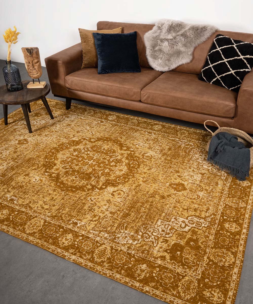 Vintage vloerkleed Traditions - okergeel 200x290 cm