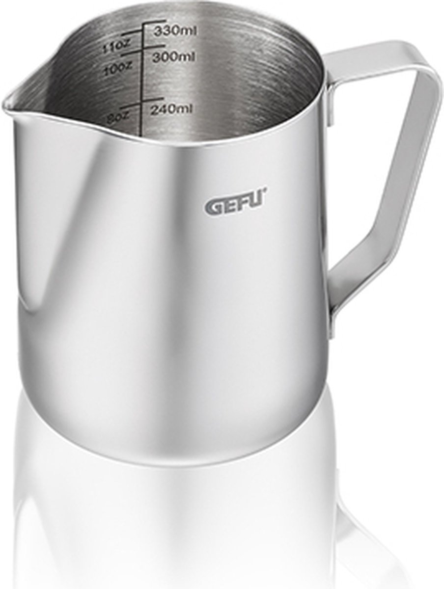 GEFU BARISTA Opschuimbeker - 350 ml - RVS Melkkan voor Latte Art