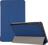 Samsung Galaxy Tab A7 Lite Hoes - Mobigear - Tri-Fold Serie - Kunstlederen Bookcase - Blauw - Hoes Geschikt Voor Samsung Galaxy Tab A7 Lite