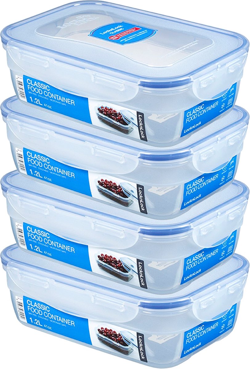 HGMD Meal Prep Bakjes - 15 stuks - 1 compartiment - Lunchbox - Diepvriesbakjes - Vershoudbakjes - Plastic Vershouddoos - 1L - BPA vrij