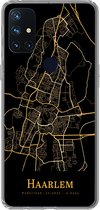 Geschikt voor OnePlus Nord N10 5G hoesje - Haarlem - Kaart - Goud - Siliconen Telefoonhoesje