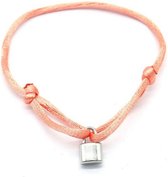 Musthaves Roze Armband Voor Kinderen Meisje - Met Hanger Hartje Slotje - RVS Zilverkleurig