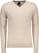 Haze & Finn Trui Knit V Melange Mc17 0220 Simply Taupe Mannen Maat - L