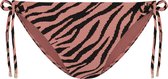Beachlife Rose Zebra strik bikinibroekje - dames - Maat 38