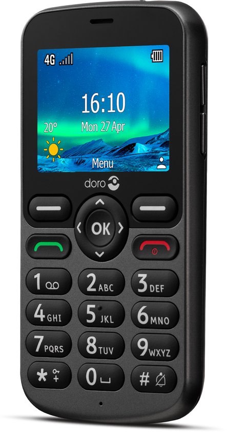 Doro 5860 Eenvoudige Seniorentelefoon Zwart