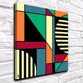 Modern Art N° 146 Canvas - 80 x 80 cm - Canvasprint - Op dennenhouten kader - Geprint Schilderij - Popart Wanddecoratie