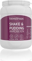 Novashops Eiwitdieet | Proteïnedieet pudding voor gewichtsverlies |Aardbeien Pudding (17 porties) 4 varianten