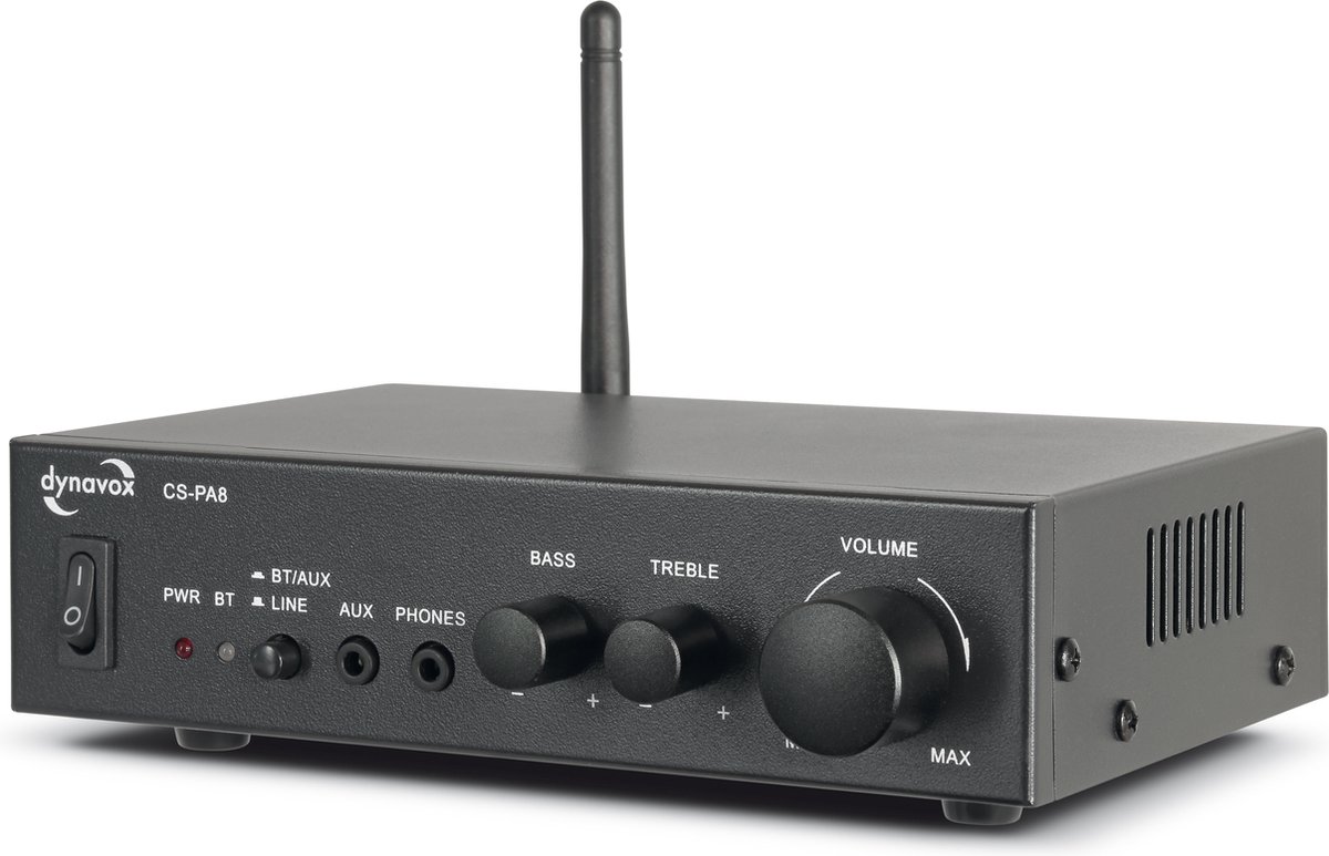 Dynavox CS-PA8 digitale miniversterker met Bluetooth zwart