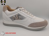Helioform dames sneaker, wit-beige-snake H305 , maat 41.5