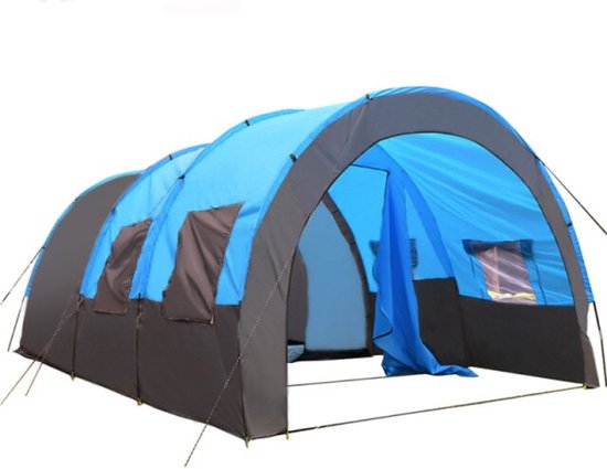 Happyment® Familietent - Campingtent - Koepeltent - Muggengaas - Tunneltenten - tentluifel - Tent 8 tot 10 personen - 480x310x210cm