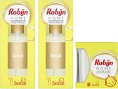 Robijn Home Huisparfum Zwitsal & Robijn Geurkaars Zwitsal - Pak Je Voordeel Verpakking - 2 x 45 ml Huisparfum + 1 x 115g Geurkaars