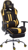 Chaise de bureau Racing Gaming Kerimaki V1 Tissu avec repose-pieds, Zwart/ Oranje