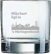 Gegraveerde Whiskeyglas 38cl Den Bosch