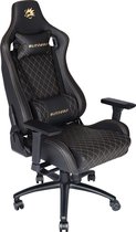BlitzWolf BW-GC9 gamestoel - ergonomisch bureaustoel - met voetsteun,hoofdsteun en lendenkussen - 135° kantelhoek -in hoogte verstelbaar - tot 150 kg draagvermogen- premium Leer -zwart