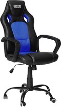DOUXLIFE DL-GC1 gamestoel - bureaustoel - Dikke explosieveilige grondplaat - in hoogte verstelbaar - tot 150 kg draagvermogen- zwart blauw