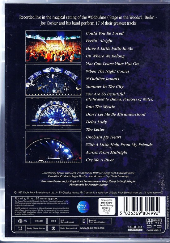 Joe Cocker - Across From Midnight Tour (Live In Berlin) (DVD) | DVD |  bol.com