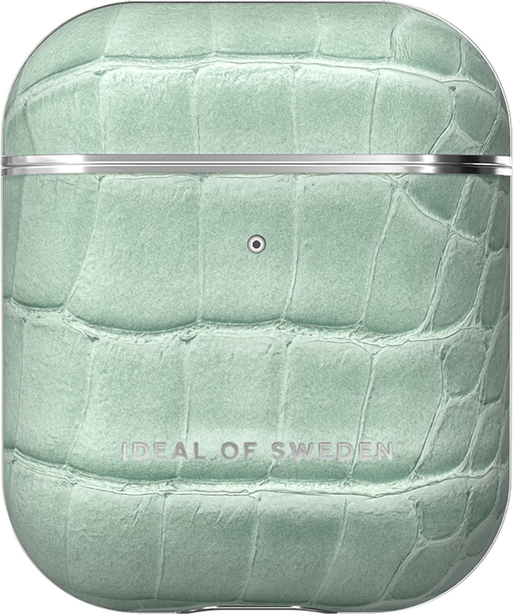 iDeal of Sweden Airpods - Airpods 2 hoesje - Mint Croco