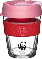 KeepCup glazen koffiebeker - WWF - Flamingo