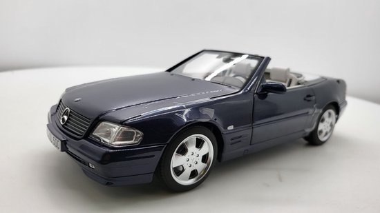 1:18 NOREV MERCEDES Sl 500 R129 Convertible Facelift Ambre Rouge Dealer
