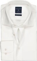 Profuomo Originale regular fit overhemd - fine twill - wit - Strijkvrij - Boordmaat: 39