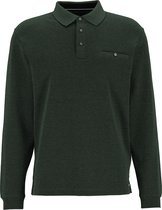 Casa Moda - Polo LS Donkergroen - Regular-fit - Heren Poloshirt Maat L