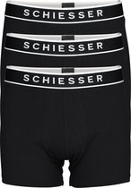 Schiesser 95/5 Organic Heren Shorts - Zwart - 3 pack - Maat XXL