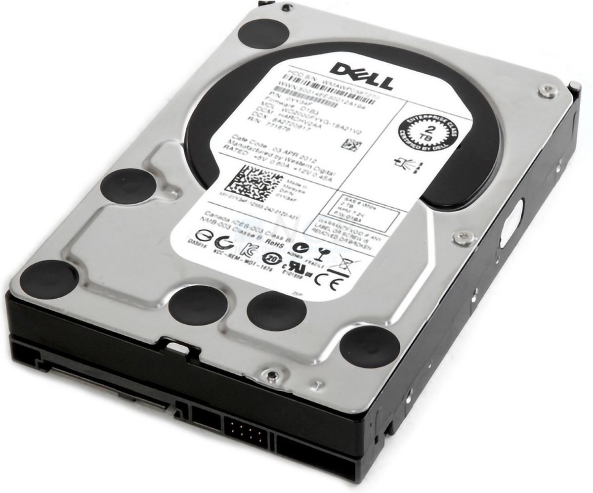 DELL 400-ATJZ interne harde schijf 2 TB 7200 RPM 2.5" SATA III