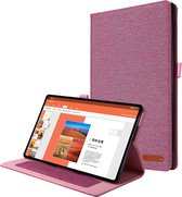 Tablet hoes voor Lenovo Tab M10 Plus (2de generatie) - 10.3 inch (TB-X606) - Book Case met Soft TPU houder - Roze