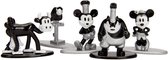 Disney Nano Mickey Mouse Metalfigs 5-Pack - Mickey Mouse, Pete, Minnie Mouse, Papegaai en Clarabelle Cow.