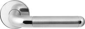 GPF1060.40 Maku deurkruk op ronde rozet RVS, 50x8mm