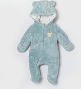 Baby Boxpakje met voeten Winter Mintgroen teddy 3 tot 6 maanden