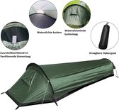 Karpertent, Bivvy, Camping Ultralight Tent, Rugzak Enkele Tent, Legergroen Tent, 100% Waterdichte Slaapzak, Visserstent