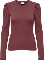 Jacqueline de Yong T-shirt Jdyceren L/s Puff Sleeve Top Jrs 15228064 Appel Butter Dames Maat - S