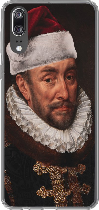 Coque Huawei P20 - Peinture - Bonnet de Noel - Vieux Maîtres - Coque de téléphone en Siliconen