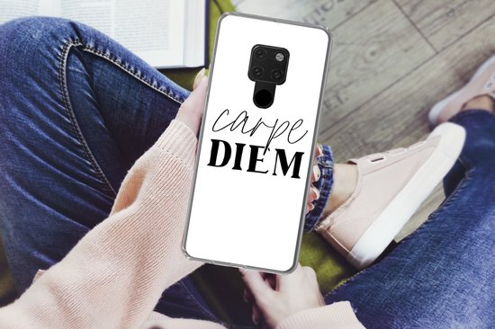 Coque Huawei P40 Lite - Citations - Saisir le jour - Proverbes - Carpe diem - Coque de téléphone en Siliconen
