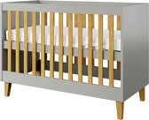 Kocot Kids - Babybed kubi grijs zonder lade zonder matras 124/66 - Kinderbed - Grijs
