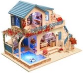 Miniatuur - Blue and white town - met lijm