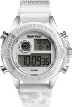 Philipp Plein The G.O.A.T. PWFAA0121 Horloge - Siliconen - Wit - Ø 44 mm
