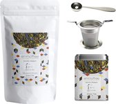 Sencha Bloesem 500 gram + Theeblik + Theezeef + Thee Maatlepel