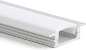 LED Strip inbouw-profiel 1 meter U vorm met witte cover
