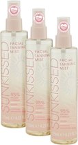Sunkissed - Facial Tanning Mist - Zelfbruiner - Voordeelverpakking - 3 x 125ml - Clean Ocean Edition