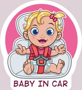 sticker baby on board meisje