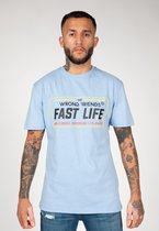 FAST LIFE T-SHIRT LICHTBLAUW small / LichtBlauw