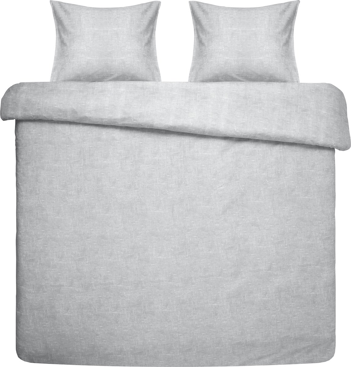 Damai dekbedovertrek Ebba - Biologisch Katoen - 260x200/220 cm - Grijs + 2 kussenslopen 60x70 Grey