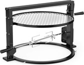 Onlyfire Santa Maria Style Grill Rotisserie Systeem Verstelbare Koken Rooster Attachment voor Weber 57cm 55cm Ketel Grills Achtertuin Grilling