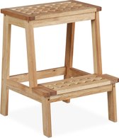 Houten krukje - opstapje - vensterbankkrukje - 65 x 15 x 20 cm - Woonwinkel